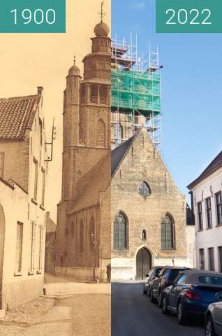 Before-and-after picture of Jerusalem Chapel between 1900 and 11/2022