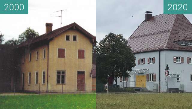 Image avant-après de Cafe Weinmüller und deutsche Post in Siegsdorf entre 2000 et 11 oct. 2020