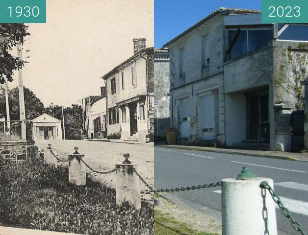 Image avant-après de Rue du 14 juillet à Lugon-et-l'Île-du-Carney entre 1930 et 6 avr. 2023