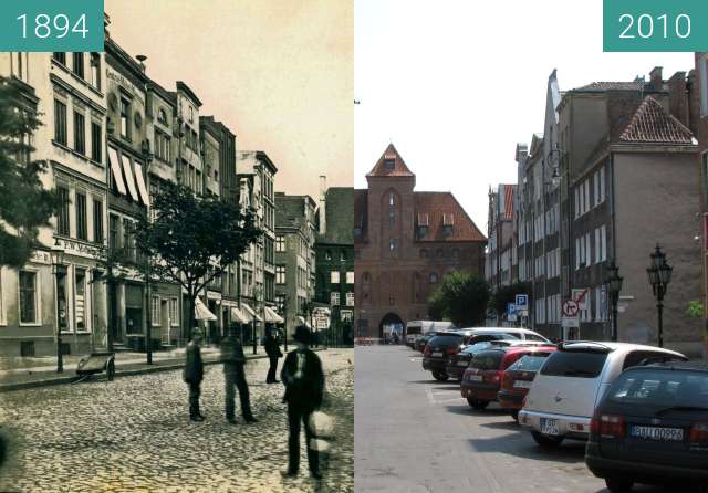 Vorher-Nachher-Bild von Ulica Szeroka zwischen 1894 und 17.07.2010