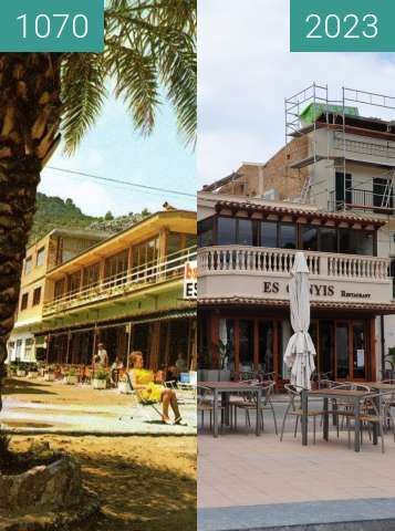 Before-and-after picture of Restaurant ES CANYIS between 1970 and 2023-May-11