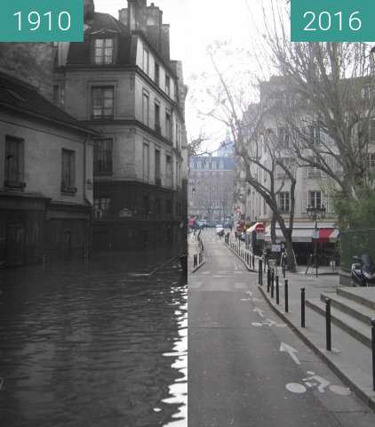 Image avant-après de Rue du Haut Pavé (Flood) entre 01.1910 et 19 jan. 2016