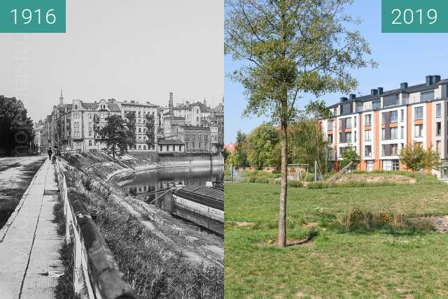 Vorher-Nachher-Bild von Stare koryto Warty zwischen 1916 und 2019