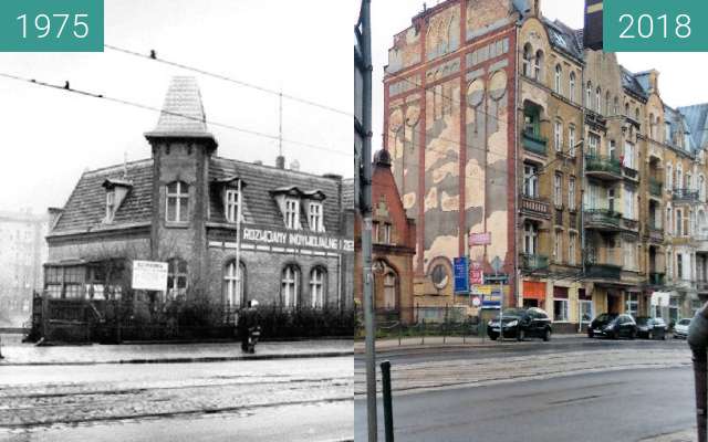 Vorher-Nachher-Bild von Stare przejście dla pieszych przy „Sołtysówce” zwischen 1975 und 12.05.2018