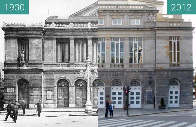 Vorher-Nachher-Bild von Teatro Campoamor, Oviedo zwischen 1930 und 2012