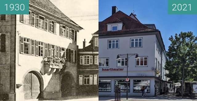 Vorher-Nachher-Bild von Balingen, Stadtverwaltung zwischen 1930 und 04.09.2021