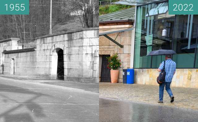 Image avant-après de Salzbergwerk Berchtesgaden entre 1955 et 8 sep. 2022