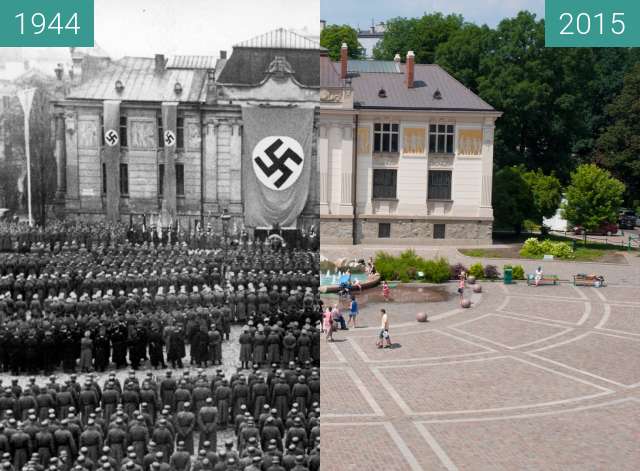 Image avant-après de Nazi Army in Kraków entre 1944 et 2015