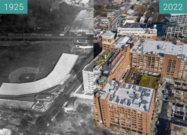 Image avant-après de Ponce City Market Aerial entre 1925 et 12 fév. 2022