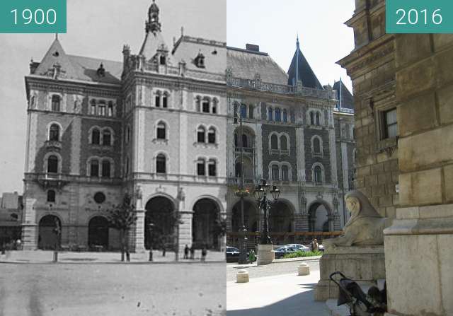 Vorher-Nachher-Bild von Drechsler-palota zwischen 1900 und 2016