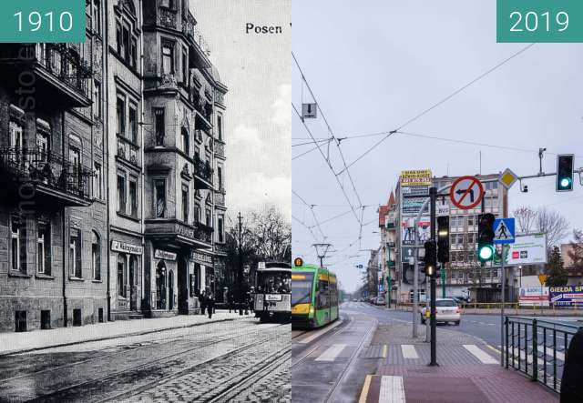 Vorher-Nachher-Bild von Ulica Grunwaldzka zwischen 1910 und 12.01.2019