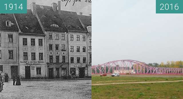 Vorher-Nachher-Bild von Franziskanerplatz zwischen 1914 und 2016