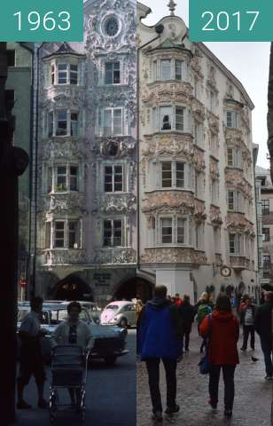 Image avant-après de Helbling Haus entre 09.1963 et 1 sep. 2017