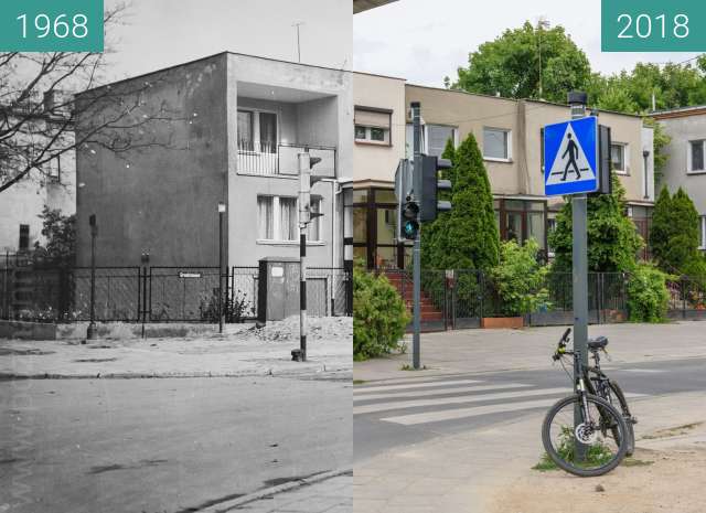 Vorher-Nachher-Bild von Ulica Grudzieniec zwischen 1968 und 2018