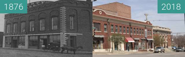 Image avant-après de Liberty Hall entre 1876 et 17 avr. 2018