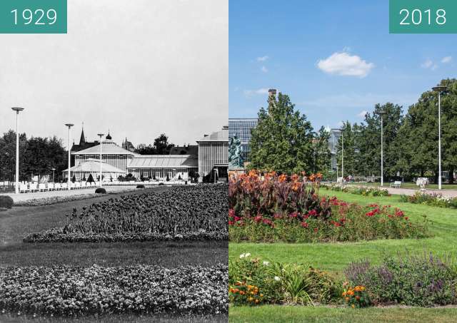 Vorher-Nachher-Bild von Park Wilsona i palmiarnia zwischen 1929 und 2018