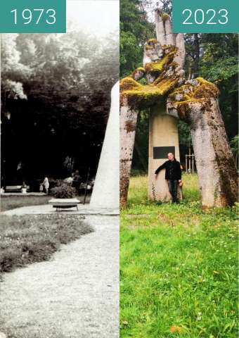 Before-and-after picture of Ilmenau 1973 between 1973 and 2023-Sep-24