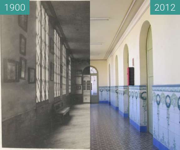 Before-and-after picture of Passadís between 1900 and 2012