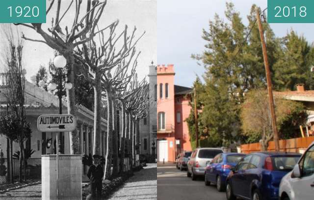 Before-and-after picture of American Lake Gava between 1920 and 2018