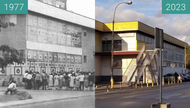 Vorher-Nachher-Bild von Kędzierzyn-Koźle, Światowid zwischen 1977 und 02.2023