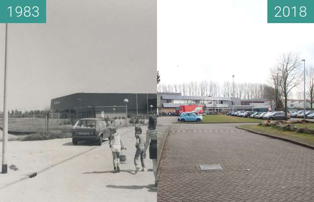 Before-and-after picture of Pool De Hoornse Vaart between 1983 and 2018-Mar-29