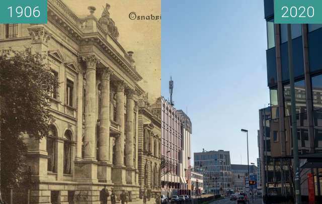 Before-and-after picture of Wittekind Strasse between 05/1906 and 03/2020