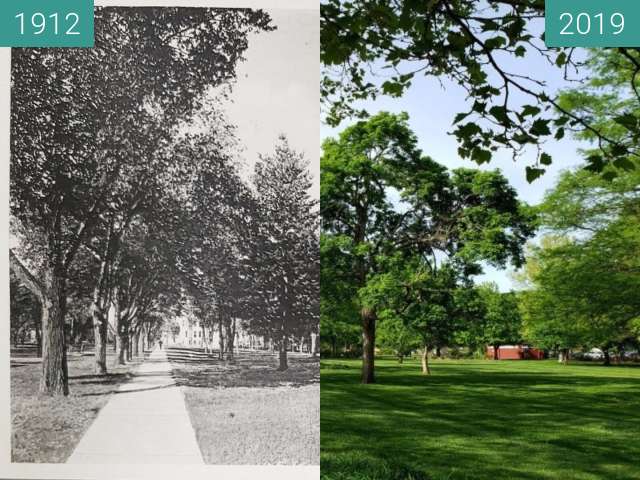 Image avant-après de City Park / South Park entre 1912 et 2 mai 2019