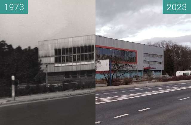 Vorher-Nachher-Bild von Kędzierzyn-Koźle, Pływalnia zwischen 1973 und 02.2023