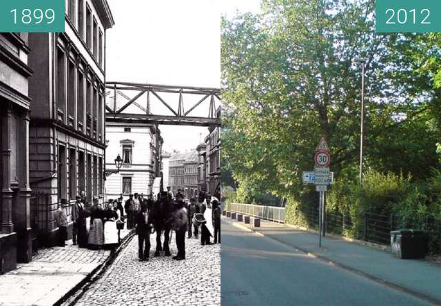 Image avant-après de Wuppertal - Alsenstraße entre 1899 et 2012