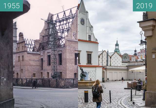 Vorher-Nachher-Bild von Stary Rynek, Waga Miejska zwischen 1955 und 23.05.2019