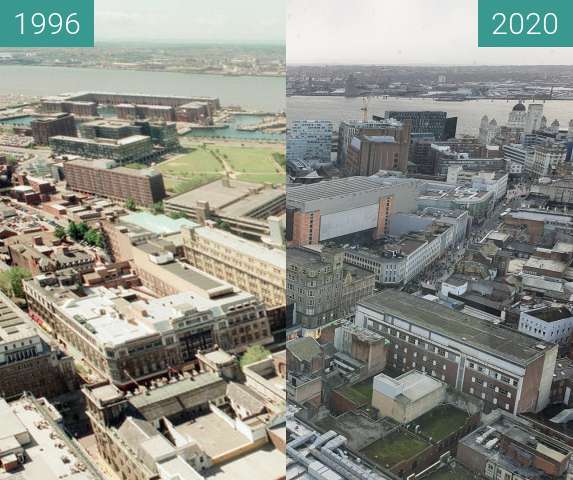 Vorher-Nachher-Bild von Liverpool 1996-2020 zwischen 1996 und 29.02.2020