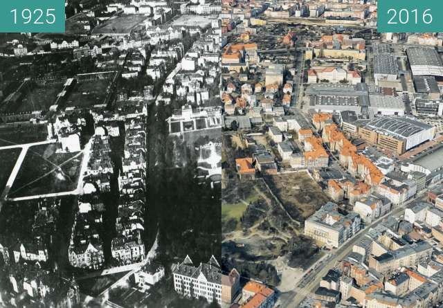 Vorher-Nachher-Bild von Łazarz i okolice zwischen 03.07.1925 und 03.07.2016