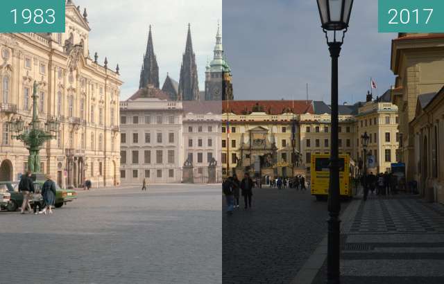 Image avant-après de Prag, Burg entre 1983 et 15 nov. 2017