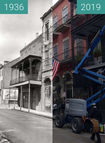 Image avant-après de Dufilho Pharmacy entre 1936 et 4 mars 2019