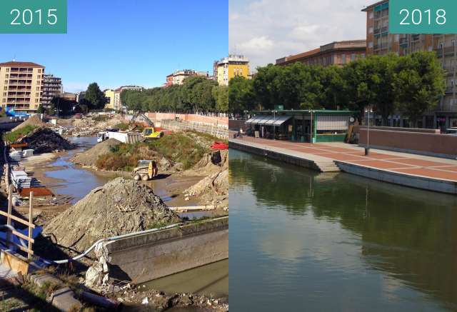 Vorher-Nachher-Bild von Darsena zwischen 2015 und 06.06.2018