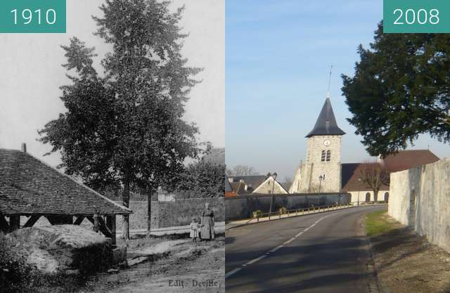 Image avant-après de Lavoir d'en haut entre 1910 et 26 jan. 2008