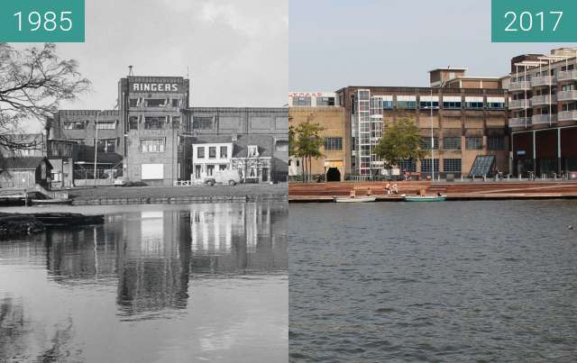 Before-and-after picture of Ringers chocolate factory between 1985 and 2017-Aug-23