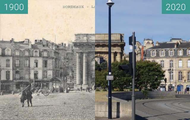 Image avant-après de Porte de Bourgogne entre 1900 et 07.2020