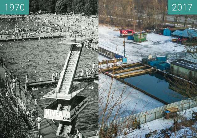 Vorher-Nachher-Bild von Swimming pools, Niestachowska Street zwischen 21.01.1970 und 21.01.2017