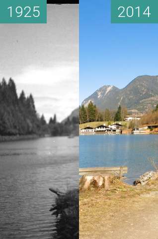 Image avant-après de Am Rießersee - oberhalb Garmisch-Partenkirchen entre 1925 et 20 mars 2014