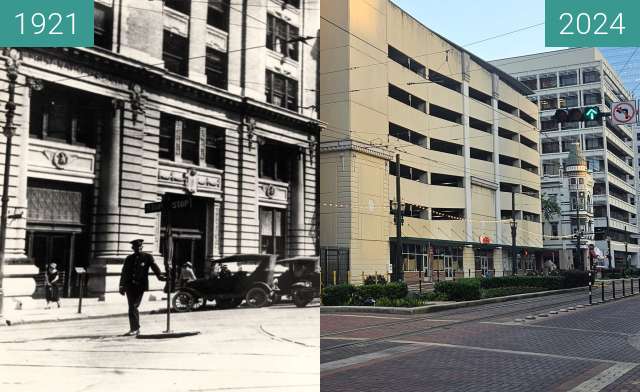 Image avant-après de Main Street at Franklin entre 1921 et 29 avr. 2024