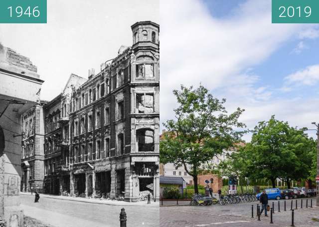 Vorher-Nachher-Bild von Ulice 23 Lutego-Masztalarska zwischen 1946 und 23.05.2019