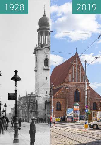 Vorher-Nachher-Bild von Ulica Św. Marcin zwischen 1928 und 2019