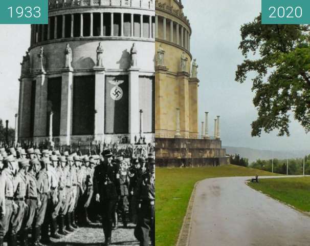 Vorher-Nachher-Bild von Befreiungshalle Kelheim zwischen 22.10.1933 und 25.09.2020