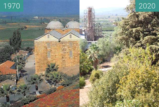 Vorher-Nachher-Bild von Isabey Mosque zwischen 1970 und 10.10.2020