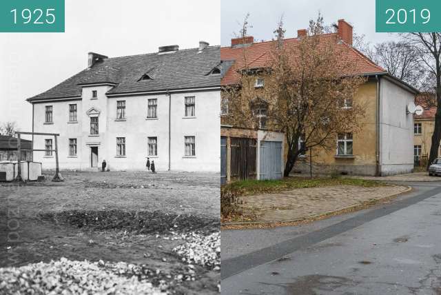 Before-and-after picture of Ulica Andrzejewskiego between 1925 and 2019-Dec-02