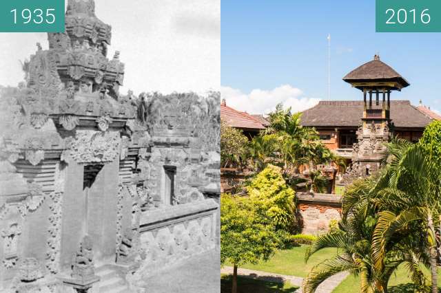 Image avant-après de View over the Bali-Museum in Denpasar entre 1935 et 7 juin 2016