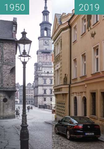 Vorher-Nachher-Bild von Stary Rynek, Ratusz zwischen 1950 und 23.05.2019