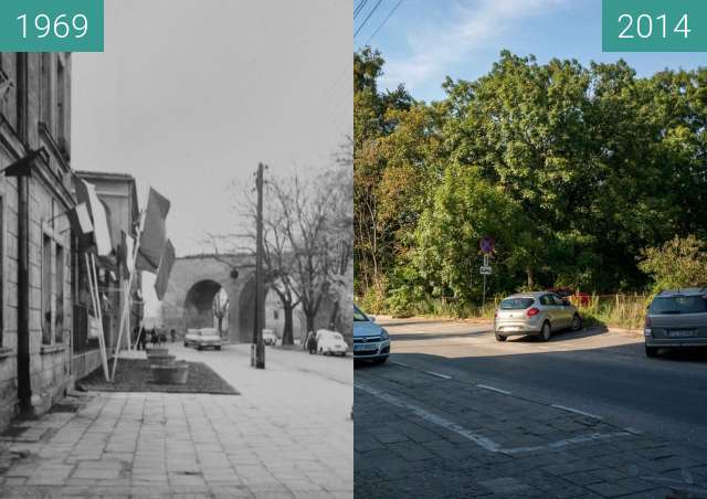 Vorher-Nachher-Bild von Ulica Św. Wawrzyńca zwischen 1969 und 2014