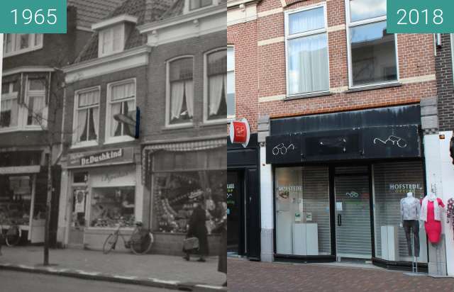 Before-and-after picture of Alkmaar Laat 138 - 144 between 1965 and 2018-Feb-27